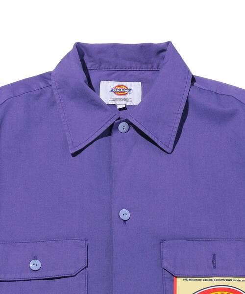 Dickies（ディッキーズ）の「＜Dickies × monkey time＞ SLF/DY WORK SHIRT/ワークシャツ（シャツ/ブラウス・メンズ・ブラック/パープル/ターコイズブルー・SMALL/MEDIUM/LARGE）」の17枚目の写真
