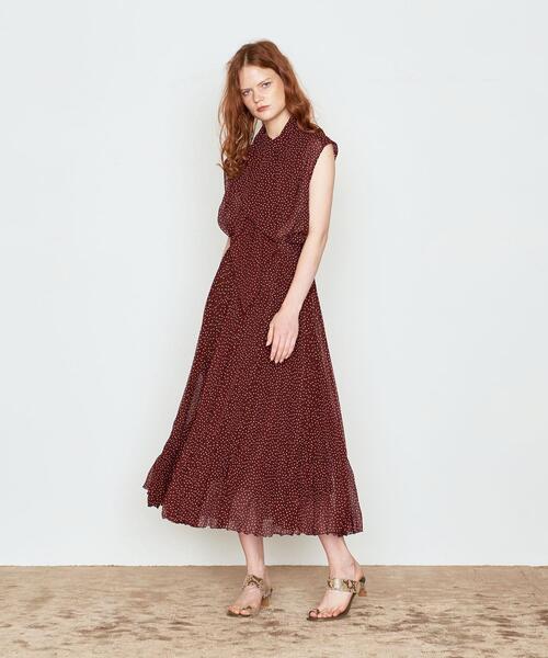 AEWEN MATOPH(イウエン マトフ)の「<AEWEN MATOPH(イウエン マトフ)>ドット プリーツスカート†(スカート・レディース・ブラック/ブラウン・36/38)」の3枚目の写真