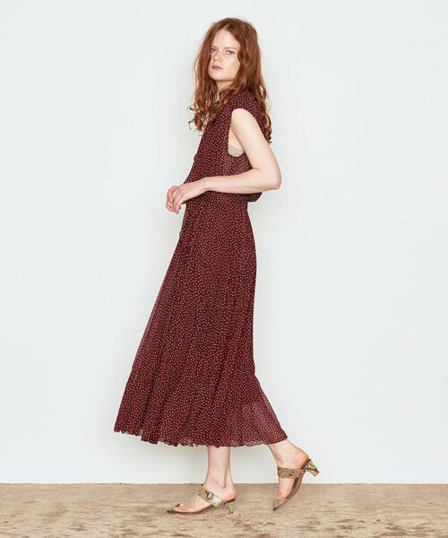 AEWEN MATOPH(イウエン マトフ)の「<AEWEN MATOPH(イウエン マトフ)>ドット プリーツスカート†(スカート・レディース・ブラック/ブラウン・36/38)」の6枚目の写真