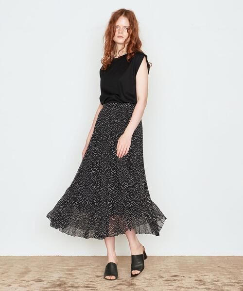 AEWEN MATOPH(イウエン マトフ)の「<AEWEN MATOPH(イウエン マトフ)>ドット プリーツスカート†(スカート・レディース・ブラック/ブラウン・36/38)」の8枚目の写真