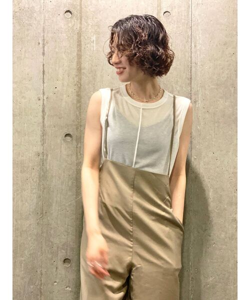 Ungrid（アングリッド）の「サスペンダー付きルーズパンツ（つなぎ/オールインワン・レディース・ブラック/ベージュ・FREE）」の13枚目の写真