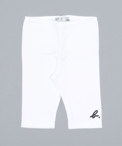 agnes b.（アニエスベー）の「JBH2 L JERICHO ベビー レギンス（レギンス/スパッツ・キッズ・ホワイト/グレー・1YEAR/2YEAR/18M）」の2枚目の写真