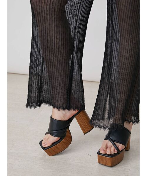 EVRIS（エヴリス）の「プリーツイージーワイドパンツ（その他パンツ・レディース・ブラック/ブラウン/グリーン・FREE）」の6枚目の写真