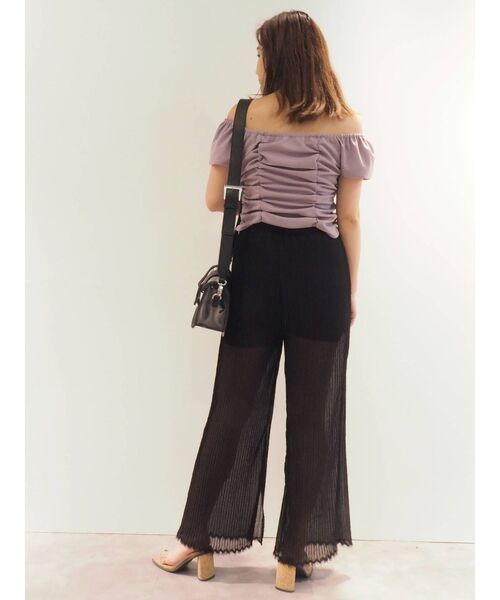 EVRIS（エヴリス）の「プリーツイージーワイドパンツ（その他パンツ・レディース・ブラック/ブラウン/グリーン・FREE）」の8枚目の写真