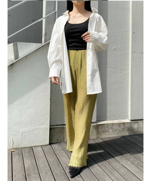 EVRIS（エヴリス）の「プリーツイージーワイドパンツ（その他パンツ・レディース・ブラック/ブラウン/グリーン・FREE）」の12枚目の写真