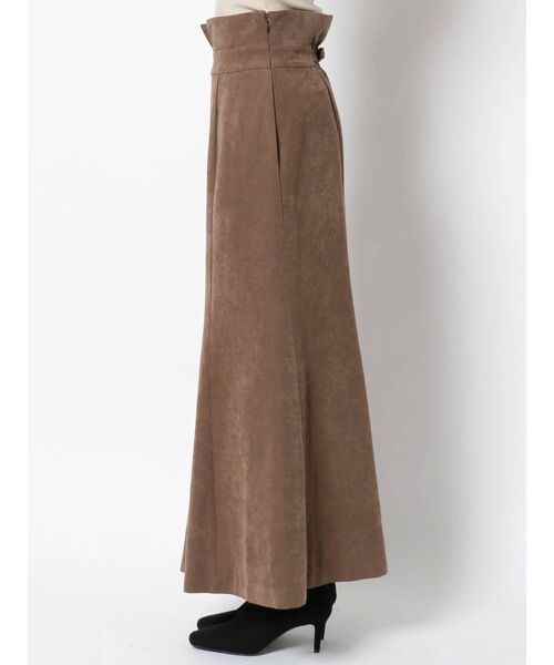 LAGUNAMOON（ラグナムーン）の「フェイクスエードハイウエストスカート（スカート・レディース・ピンク/ネイビー/ブラウン・SMALL/MEDIUM）」の5枚目の写真