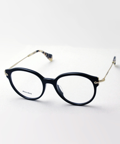 ミュウミュウ ブラウンファッションメガネ miu miu（ミュウミュウ）の「【miumiu/ミュウミュウ】フォックス