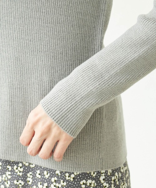 ROPE' PICNIC(ロペピクニック)の「【アンチピリング】リブタートルニットプルオーバー(ニット/セーター・レディース・ブラック/グレー/オフホワイト/ピンク系その他・38/40)」の9枚目の写真