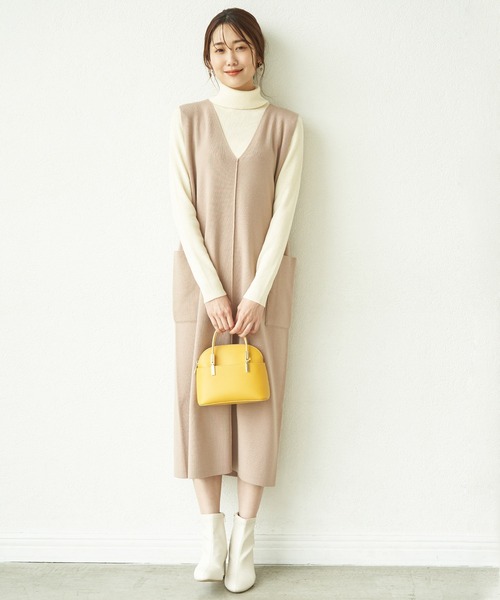 ROPE' PICNIC(ロペピクニック)の「【アンチピリング】リブタートルニットプルオーバー(ニット/セーター・レディース・ブラック/グレー/オフホワイト/ピンク系その他・38/40)」の17枚目の写真