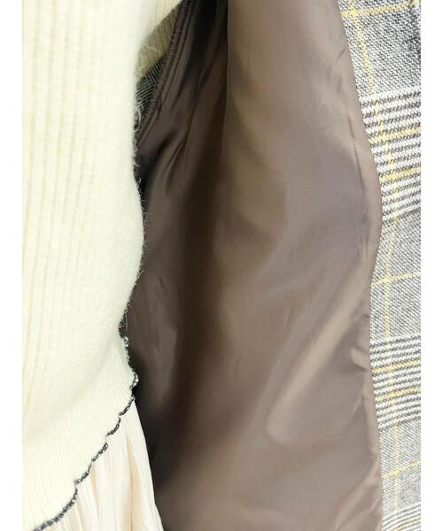 SLURR（スラ―）の「【大きいサイズ】4Wayステンカラーコート(チェック)（ステンカラーコート・レディース・チェック・L）」の22枚目の写真