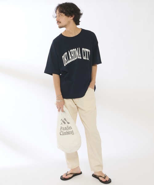 CIAOPANIC TYPY（チャオパニックティピー）の「【ZOZOTOWN限定】 OKLAHOMACITYカレッジロゴユニセックスTee（Tシャツ/カットソー・メンズ・ネイビー/ホワイト系その他/チャコールグレー/ベージュ系その他・L/M/XL）」の13枚目の写真