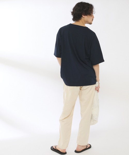 CIAOPANIC TYPY（チャオパニックティピー）の「【ZOZOTOWN限定】 OKLAHOMACITYカレッジロゴユニセックスTee（Tシャツ/カットソー・メンズ・ネイビー/ホワイト系その他/チャコールグレー/ベージュ系その他・L/M/XL）」の14枚目の写真