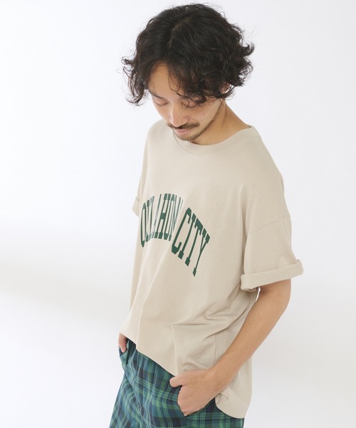 CIAOPANIC TYPY（チャオパニックティピー）の「【ZOZOTOWN限定】 OKLAHOMACITYカレッジロゴユニセックスTee（Tシャツ/カットソー・メンズ・ネイビー/ホワイト系その他/チャコールグレー/ベージュ系その他・L/M/XL）」の15枚目の写真