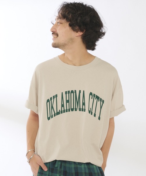 CIAOPANIC TYPY（チャオパニックティピー）の「【ZOZOTOWN限定】 OKLAHOMACITYカレッジロゴユニセックスTee（Tシャツ/カットソー・メンズ・ネイビー/ホワイト系その他/チャコールグレー/ベージュ系その他・L/M/XL）」の16枚目の写真