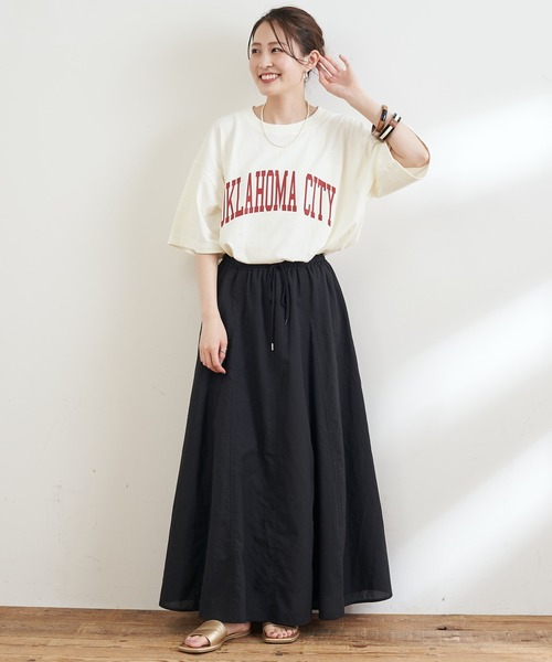 CIAOPANIC TYPY（チャオパニックティピー）の「【ZOZOTOWN限定】 OKLAHOMACITYカレッジロゴユニセックスTee（Tシャツ/カットソー・メンズ・ネイビー/ホワイト系その他/チャコールグレー/ベージュ系その他・L/M/XL）」の7枚目の写真