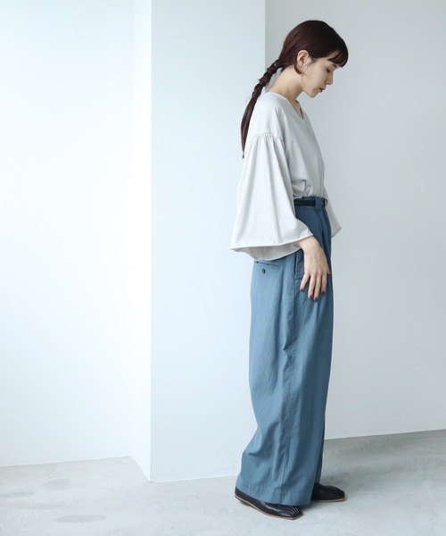 cardo fabrica（カルドファブリカ）の「◇クリアスピン製品染め ワイドスリーブ ショートカーディガン（カーディガン/ボレロ・レディース・グレー/チャコールグレー/パープル・FREE）」の20枚目の写真