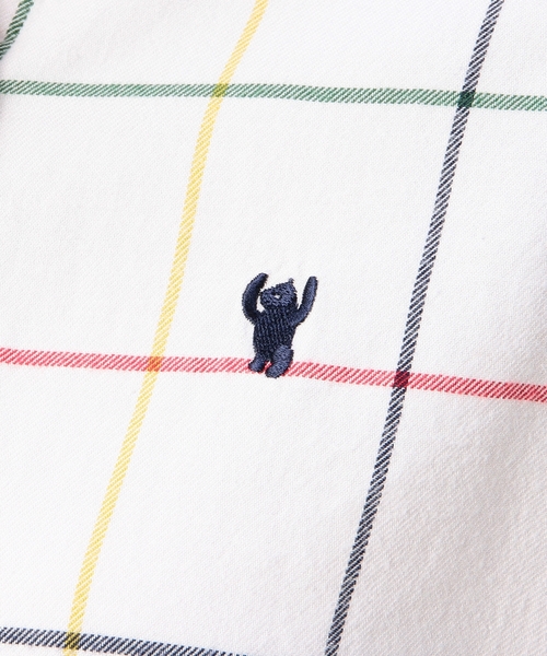 coen（コーエン）の「ビッグタッターソールネルシャツワンピース（シャツワンピース・レディース・オフホワイト/ネイビー・MEDIUM/LARGE）」の14枚目の写真