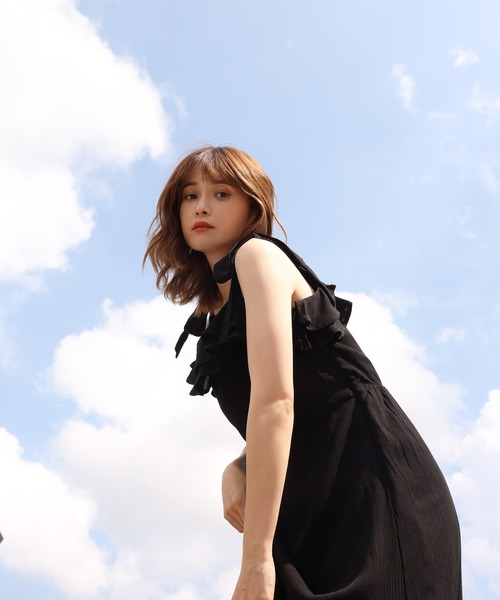 one after another NICE CLAUP（ワンアフターアナザーナイスクラップ）の「フレアマーメイドワンピース（ワンピース・レディース・ブラック/オフホワイト/その他・FREE）」の19枚目の写真