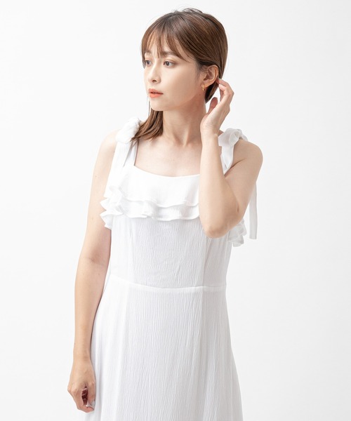 one after another NICE CLAUP（ワンアフターアナザーナイスクラップ）の「フレアマーメイドワンピース（ワンピース・レディース・ブラック/オフホワイト/その他・FREE）」の13枚目の写真