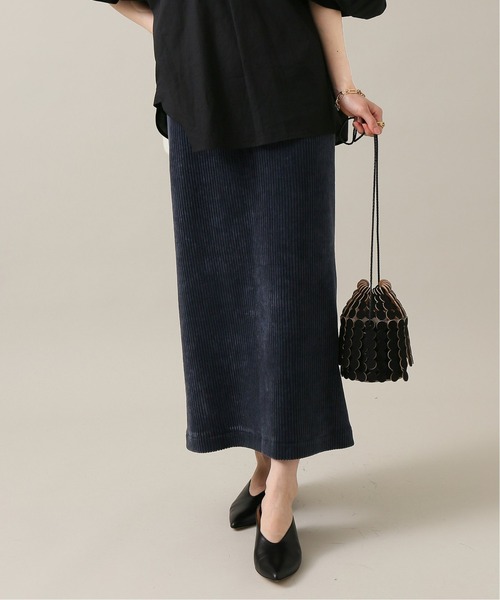 IENA（イエナ）の「コーデュロイジャージスカート◆（スカート・レディース・ネイビー/ブラック・34/40/38/36）」の7枚目の写真