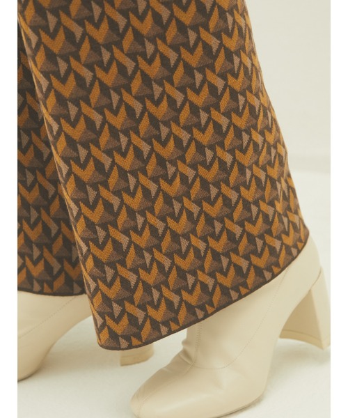 armonia（アルモニーア）の「armonia・ジャガード柄ニットパンツ（その他パンツ・レディース・ブラウン/カーキ・FREE）」の14枚目の写真
