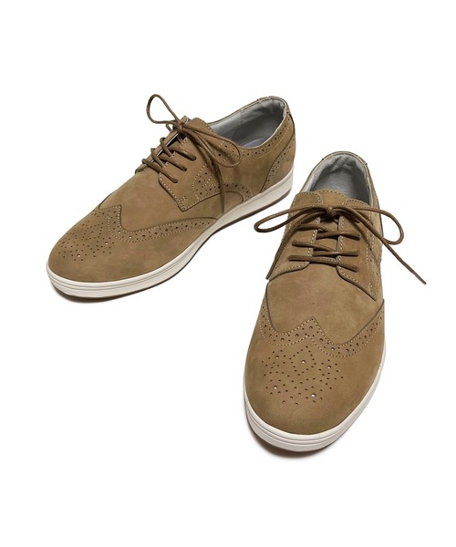 ADPOSION（アドポーション）の「【Euro Walker】レザースニーカー（スニーカー・メンズ・グレー/ブラック/ブラウン・LARGE/MEDIUM/X-LARGE/SMALL）」の2枚目の写真