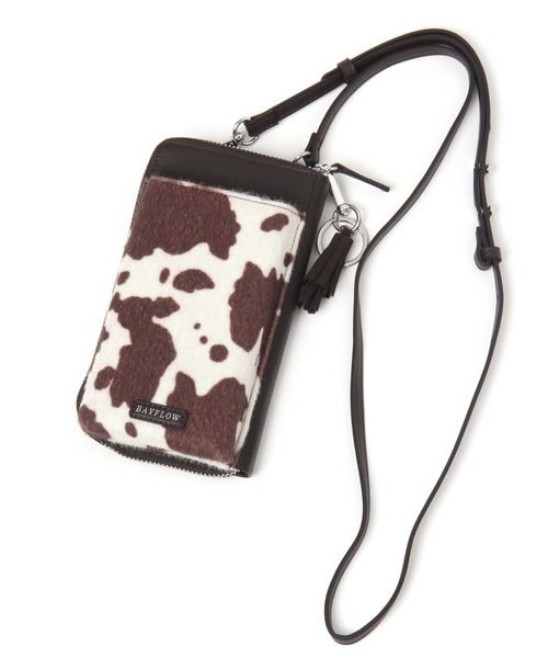 BAYFLOW(ベイフロー)の「フェイクハラコモバイルミニウォレットショルダー(その他小物・レディース・ブラック/ブラウン・FREE)」の2枚目の写真