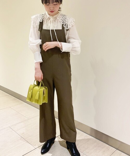 NOLLEY’S(ノーリーズ)の「レースカラー付ロングシャツ(シャツ/ブラウス・レディース・ホワイト/チャコールグレー・38)」の15枚目の写真