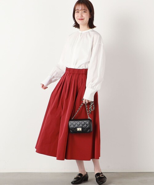 NOLLEY’S(ノーリーズ)の「レースカラー付ロングシャツ(シャツ/ブラウス・レディース・ホワイト/チャコールグレー・38)」の4枚目の写真