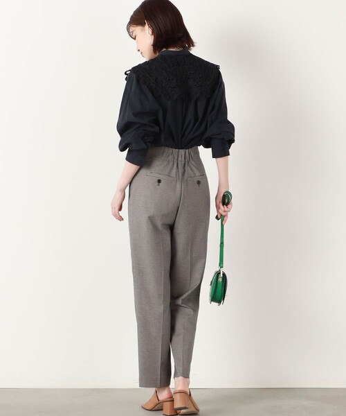 NOLLEY’S(ノーリーズ)の「レースカラー付ロングシャツ(シャツ/ブラウス・レディース・ホワイト/チャコールグレー・38)」の17枚目の写真