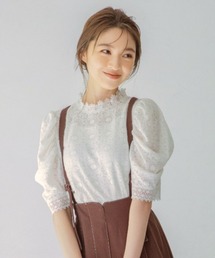 WILLSELECTION | 刺繍レースハイネックブラウス(シャツ/ブラウス)