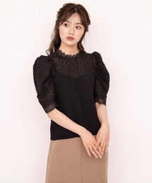WILLSELECTION | 刺繍レースハイネックブラウス(シャツ/ブラウス)
