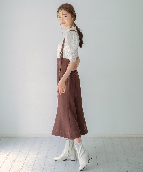 WILLSELECTION(ウィルセレクション)の「刺繍レースハイネックブラウス(シャツ/ブラウス・レディース・オフホワイト/ブラック・MEDIUM)」の7枚目の写真