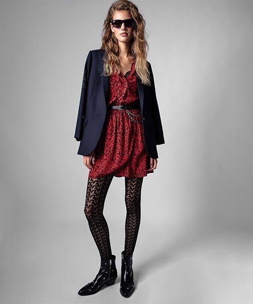 ZADIG&VOLTAIRE(ザディグ エ ヴォルテール)の「RINKA SMALL BICO FLOWERS(ワンピース・レディース・レッド・XS/M/S)」の3枚目の写真