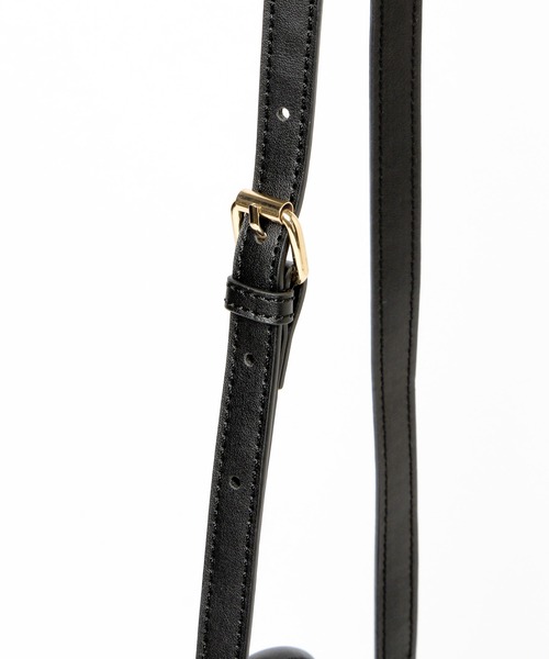 Heather(ヘザー)の「パイピングBOXトート 229086(ハンドバッグ・レディース・ブラック/ハウンドトゥース・ONE SIZE)」の3枚目の写真