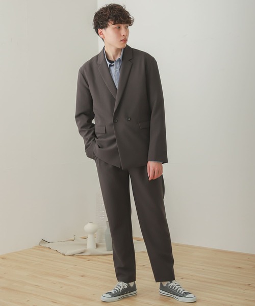 SENSE OF PLACE by URBAN RESEARCH（センスオブプレイスバイアーバンリサーチ）の「『セットアップ対応』ダブルテーラードジャケット（その他アウター・メンズ・ベージュ/ブラウン/チャコールグレー・MEDIUM/LARGE）」の13枚目の写真