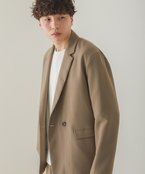 SENSE OF PLACE by URBAN RESEARCH（センスオブプレイスバイアーバンリサーチ）の「『セットアップ対応』ダブルテーラードジャケット（その他アウター・メンズ・ベージュ/ブラウン/チャコールグレー・MEDIUM/LARGE）」の11枚目の写真