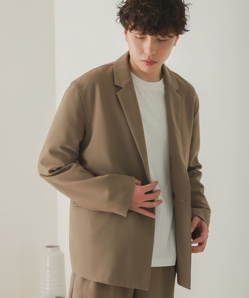 SENSE OF PLACE by URBAN RESEARCH（センスオブプレイスバイアーバンリサーチ）の「『セットアップ対応』ダブルテーラードジャケット（その他アウター・メンズ・ベージュ/ブラウン/チャコールグレー・MEDIUM/LARGE）」の8枚目の写真