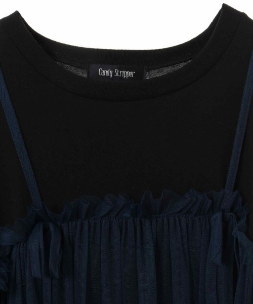 Candy Stripper（キャンディストリッパー）の「FASCINATING SHEER ドレス（ワンピース・レディース・ネイビー/ブラック・2）」の9枚目の写真