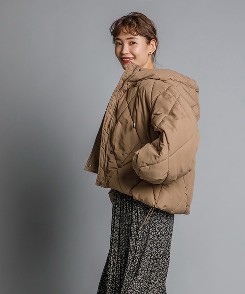 CIENA（シエナ）の「エコダウンダイヤキルティングジャケット（ダウンジャケット/コート・レディース・ブラック/ブルー/アイボリー/ミント/モカ/グレー系その他・FREE）」の13枚目の写真