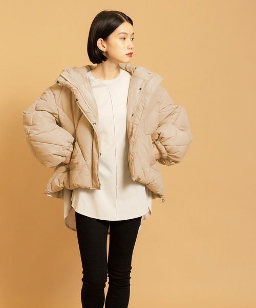 CIENA（シエナ）の「エコダウンダイヤキルティングジャケット（ダウンジャケット/コート・レディース・ブラック/ブルー/アイボリー/ミント/モカ/グレー系その他・FREE）」の20枚目の写真