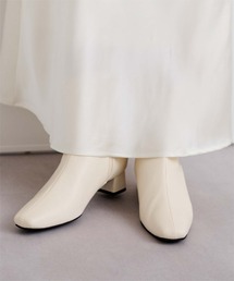 4.5cmスクエアトゥブーツ