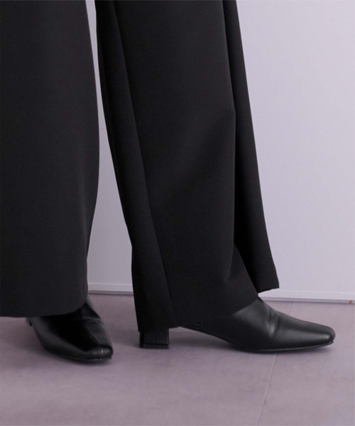 UR'S（ユアーズ）の「4.5cmスクエアトゥブーツ（ブーツ・レディース・ベージュ系その他/ホワイト/ベージュ/ボルドー/ブラック/ミント/アイボリー/ダークブラウン・S/M/L/LL）」の3枚目の写真