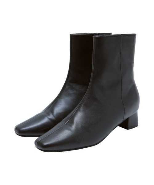 UR'S（ユアーズ）の「4.5cmスクエアトゥブーツ（ブーツ・レディース・ベージュ系その他/ホワイト/ベージュ/ボルドー/ブラック/ミント/アイボリー/ダークブラウン・S/M/L/LL）」の10枚目の写真