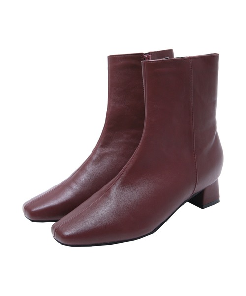 UR'S（ユアーズ）の「4.5cmスクエアトゥブーツ（ブーツ・レディース・ベージュ系その他/ホワイト/ベージュ/ボルドー/ブラック/ミント/アイボリー/ダークブラウン・S/M/L/LL）」の13枚目の写真