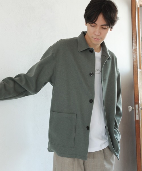 LAKOLE（ラコレ）の「ウーリーテックカバーオールジャケット / 953109（カバーオール・メンズ・オリーブ/チャコールグレー/ライトグレー・LARGE/MEDIUM/X-LARGE）」の3枚目の写真