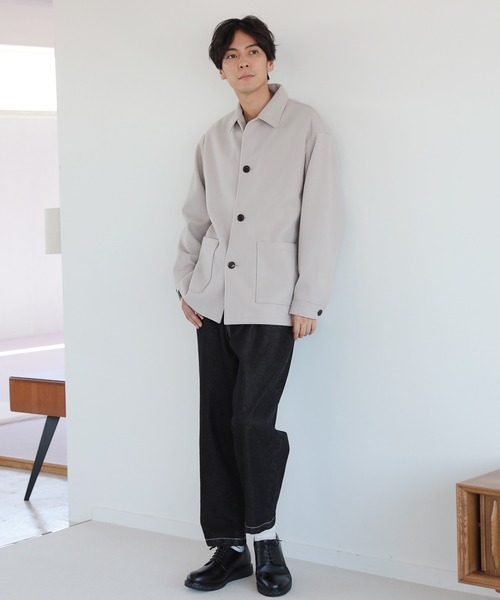 LAKOLE（ラコレ）の「ウーリーテックカバーオールジャケット / 953109（カバーオール・メンズ・オリーブ/チャコールグレー/ライトグレー・LARGE/MEDIUM/X-LARGE）」の14枚目の写真