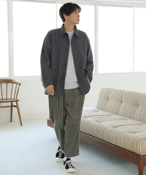 LAKOLE（ラコレ）の「ウーリーテックカバーオールジャケット / 953109（カバーオール・メンズ・オリーブ/チャコールグレー/ライトグレー・LARGE/MEDIUM/X-LARGE）」の11枚目の写真