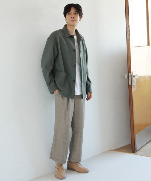 LAKOLE（ラコレ）の「ウーリーテックカバーオールジャケット / 953109（カバーオール・メンズ・オリーブ/チャコールグレー/ライトグレー・LARGE/MEDIUM/X-LARGE）」の21枚目の写真