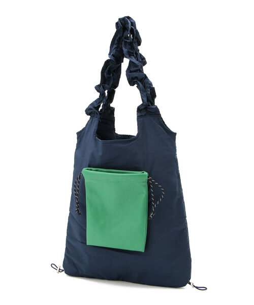 PROTCOL（プロトコル）の「PROTCOL(プロトコル ) FRIL TOTE BAG/PC21W-007（ショルダーバッグ・レディース・ブラック/ネイビー・FREE）」の5枚目の写真